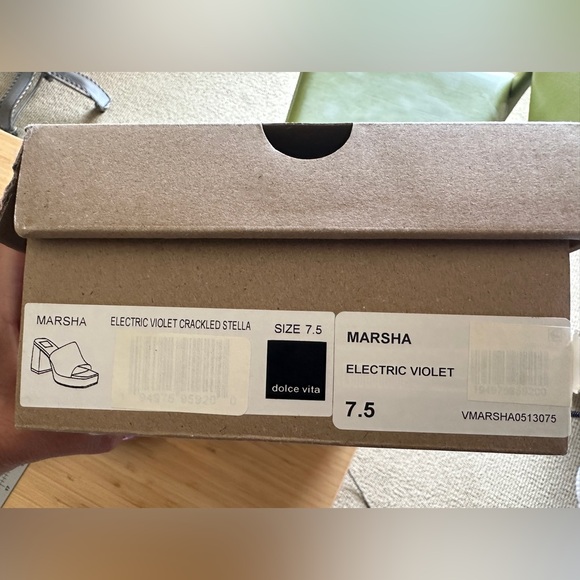 Dolce Vita Marsha Heels in Electric Violet Size - Picture 4 of 5